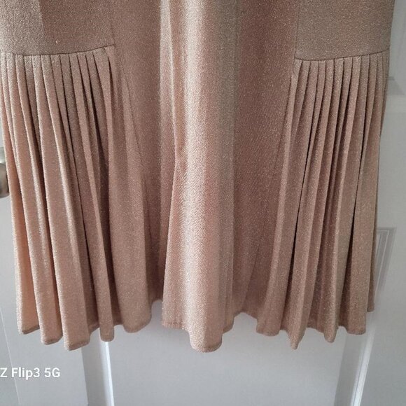 Midnight Velvet Tea Length Cocktail Formal Sheath Dress - Picture 3 of 4